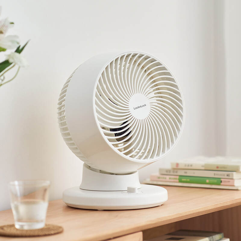 Quạt Tuần Hoàn Không Khí LocknLock Desktop Circulation Fan - 220V, 50Hz, 28W - Màu Ngà - ENF156IVY, , large image number null